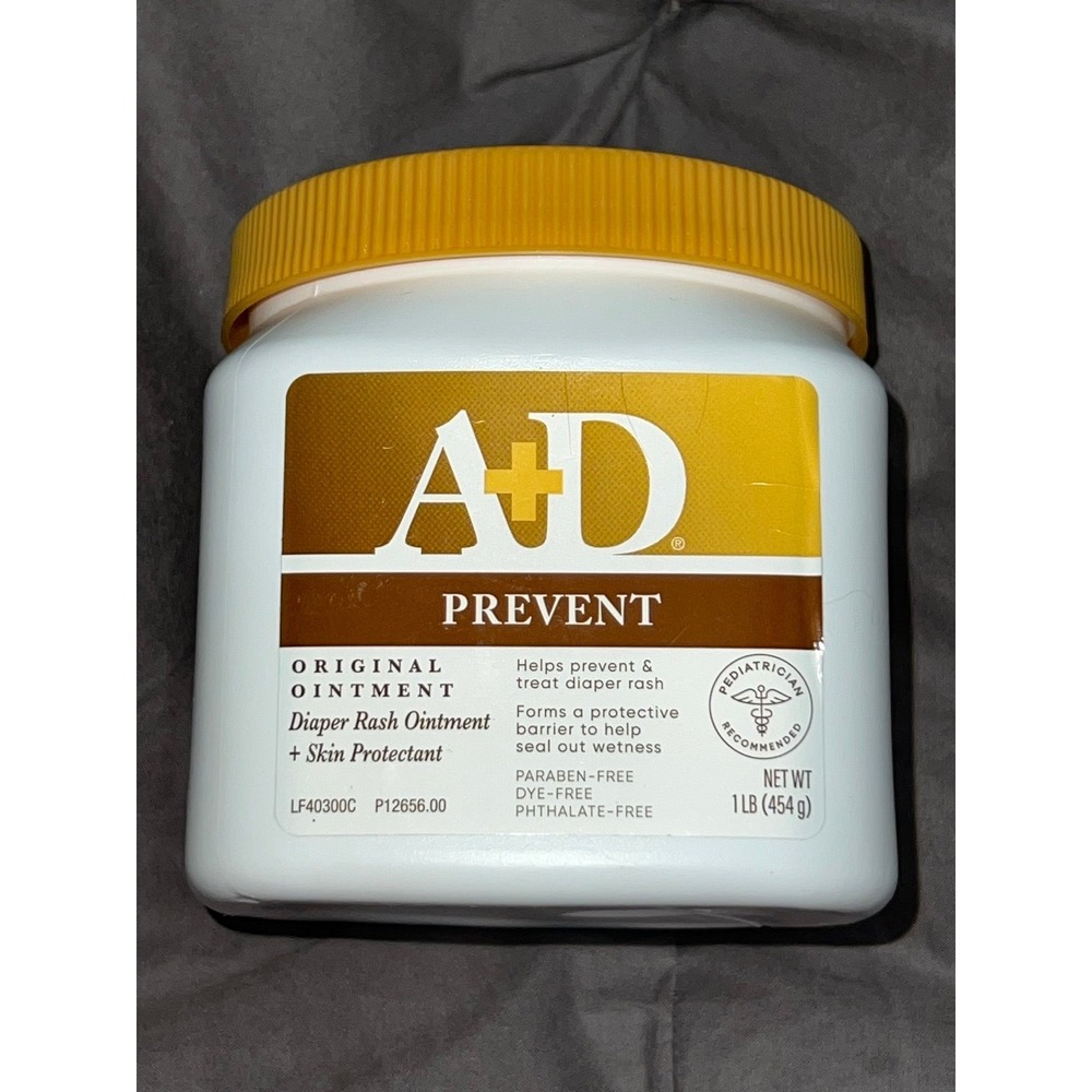 A+D Original Diaper Rash Treatments Skin Protectant Ointment 1Lb Slightly‎ Used